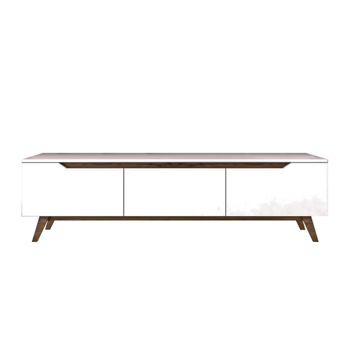 Hanah Home Soporte para TV D1 - 794 Blanco y Nogal